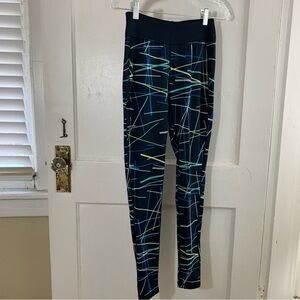 💜 Uniqlo Fun Neon Patterned Leggings size S